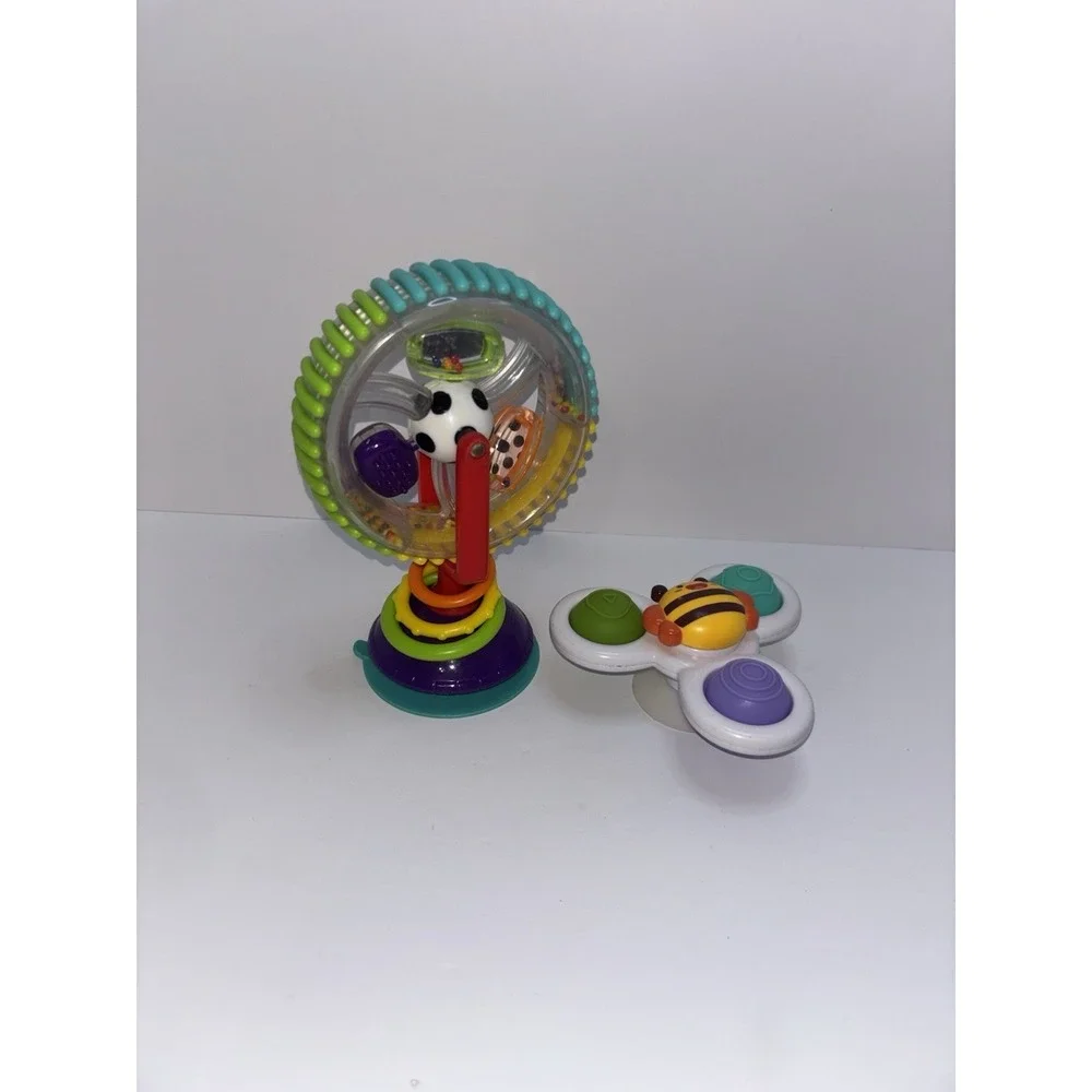Sassy Wonder Wheel Activity Center & Tohibee Baby High Chair Spinner Toy Suction